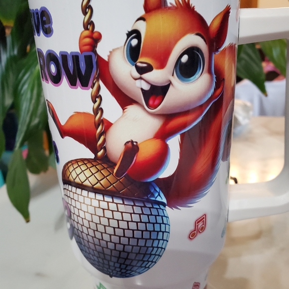 Squirrels at a RAVE 40oz Traveler Tumbler 💜sale - Picture 6 of 17